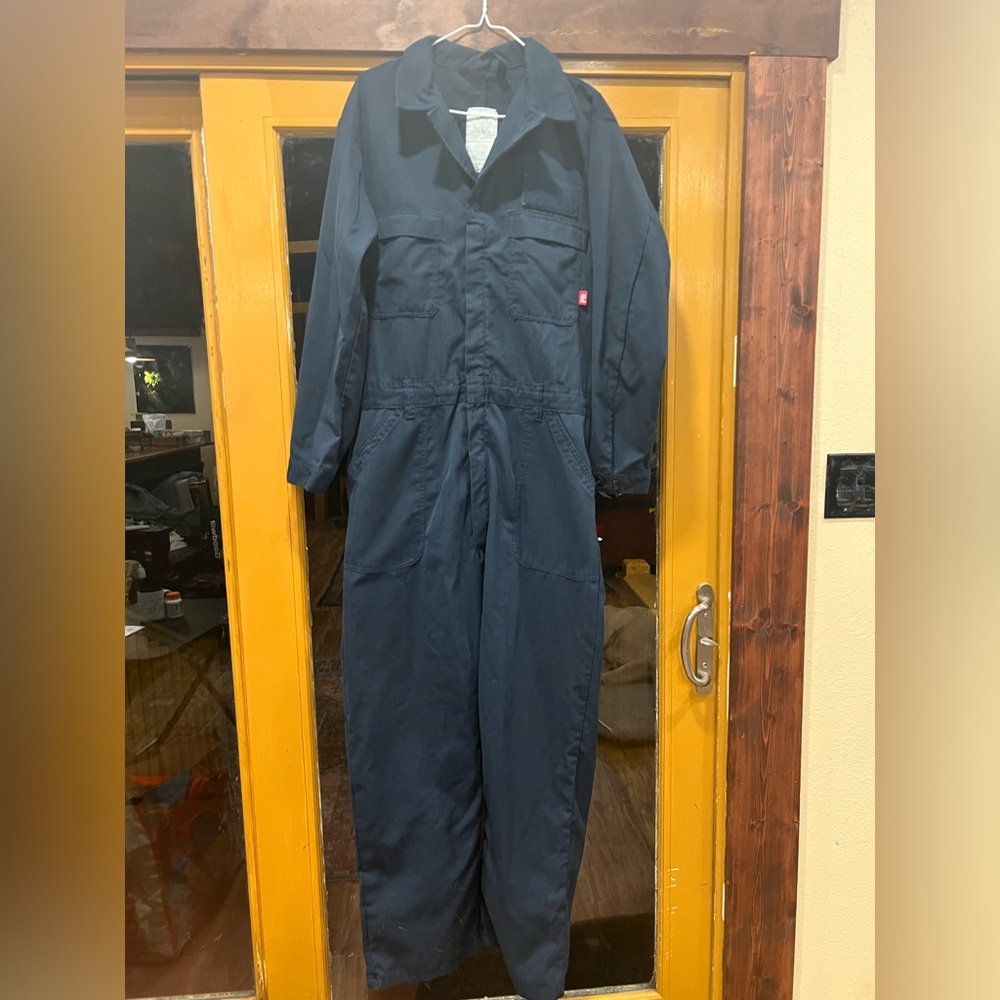 Men's Navy Blue fire resistant Coverall